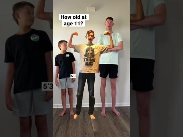 How old were you at age 11? #tall #tallfamily