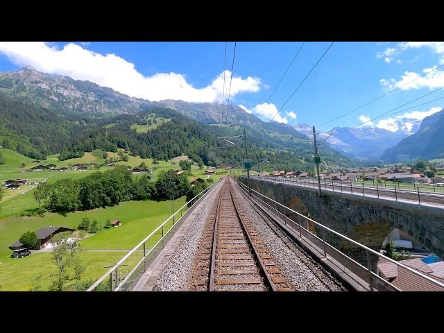  4K 1x  Basel - Kandersteg - Brig Re 6/6 cab ride [07.2020] Lötschberg führerstandsmitfahrt