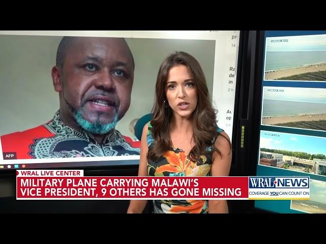 A military plane carrying Malawi's vice president has gone missing and a search is underway