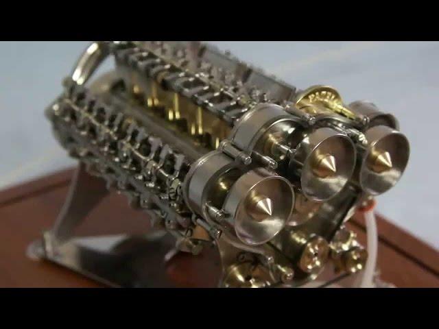 The smallest model V18 engine in the world