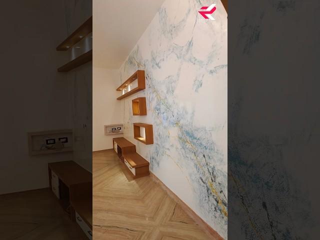 Tv Unit Wall Marble Painting || Deja Stucco #shorts #marblewall #interiordesign #texturepaint