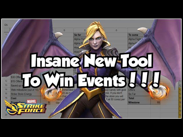 This New Event Tool Is A Hack! | Use It To Maximize YOUR Events! | Marvel Strike Force