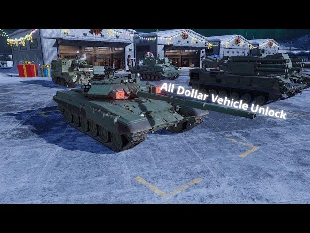 Spent 300 Million Dollars for Unlock All Dollar Vehicle! - MWT: Tank Battles