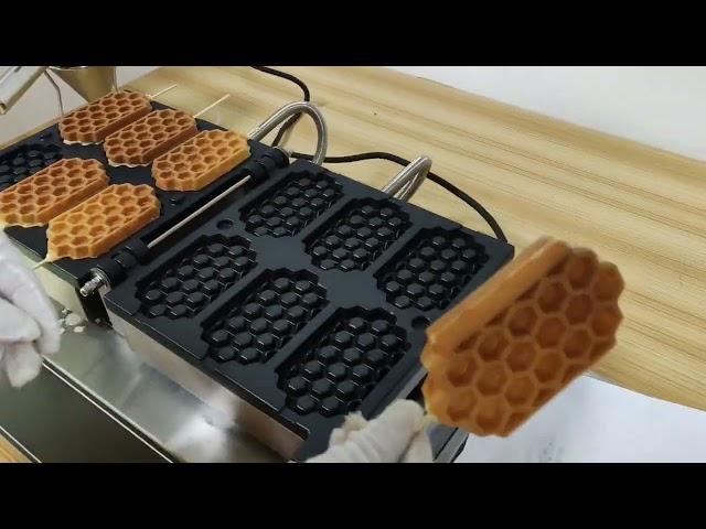 6-Sliced Honeycomb Waffle Maker Machine