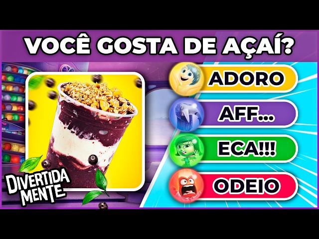  DIVERTIDA MENTE | QUAL EMOÇÃO VOCÊ ESCOLHE? | Avalie a comida #macaquiz  #quiz