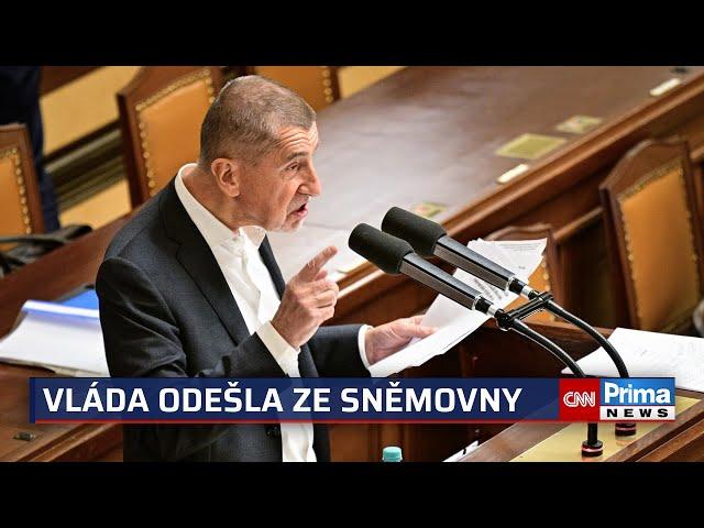 Proud urážek ve Sněmovně: Babiš se ostře pustil do Fialy. Ministři na protest odešli ze sálu