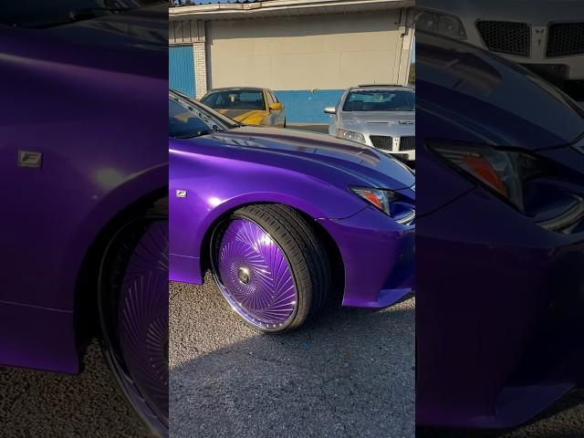 Candy Purple Lexus RC on 24” DUB Floaters