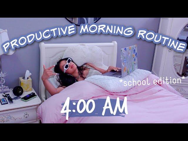 *INSANELY* PRODUCTIVE HIGH SCHOOL MORNING ROUTINE.