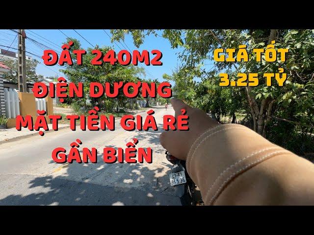 Chủ cần tiền bán đất Điện Dương 240m2 thổ cư, mặt tiền, gần biển, ở và kinh doanh tốt, giá rẻ.