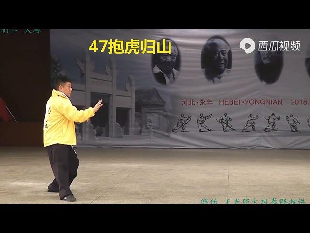 傅清泉老师演示传统杨式太极拳85式