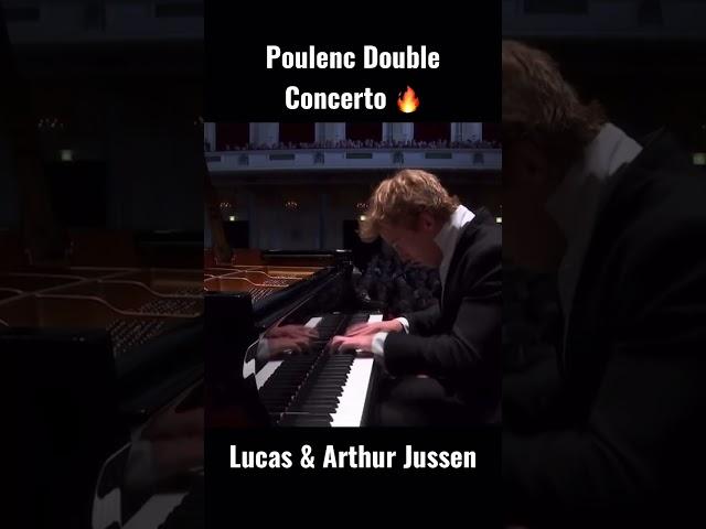 #short #piano #brothers Lucas & Arthur Jussen play Poulenc’s concerto for 2 pianos.