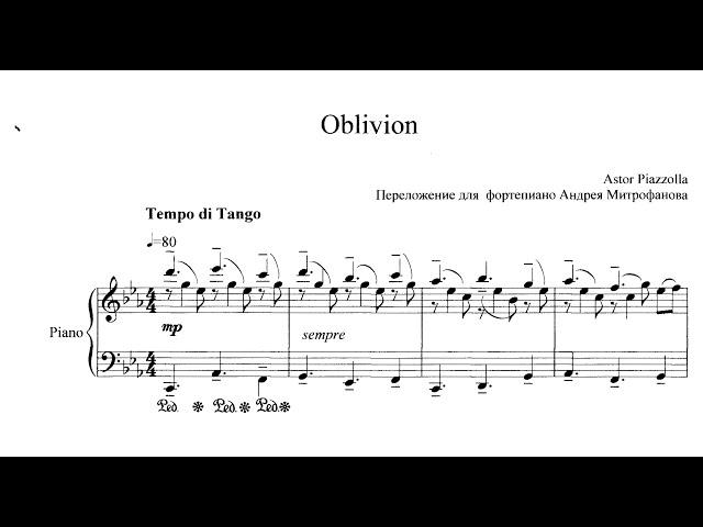 Astor Piazzolla: Oblivion