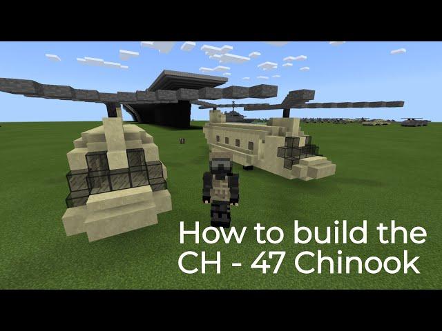 Minecraft tutorial - How to build a Ch - 47 Chinook ( 2.0 )