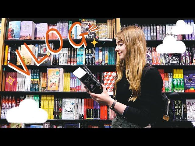 reading vlog  book shopping & magical dark academia ~