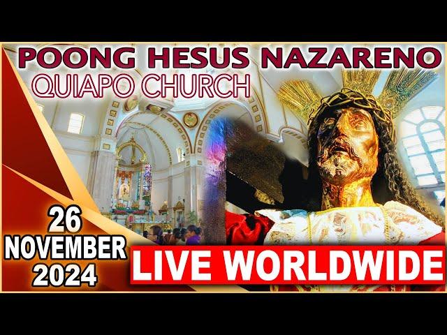 Quiapo Church Live Mass Today - 26 November 2024 (Tuesday) HEALING MASS