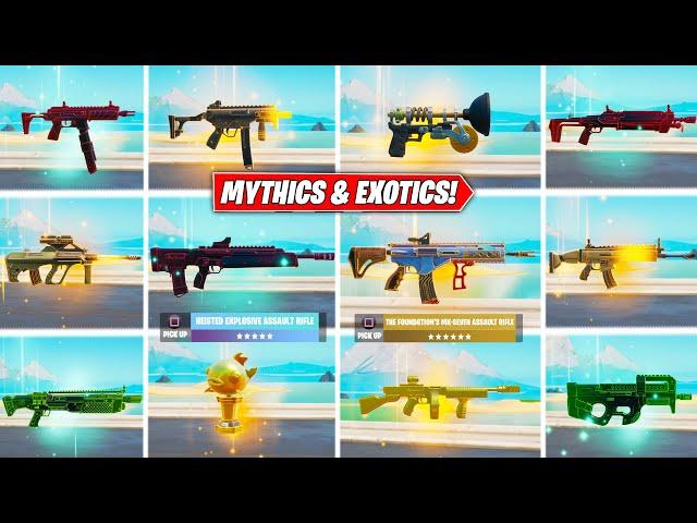 I FOUND Every MYTHIC & EXOTIC in Fortnite Reload! (Extremely Rare)