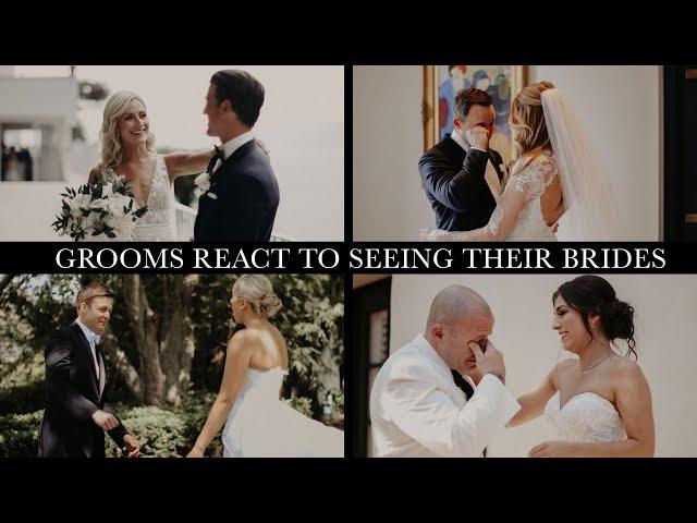 Grooms React To Seeing Their Brides on the Wedding Day, First Look Wedding Day Compilation