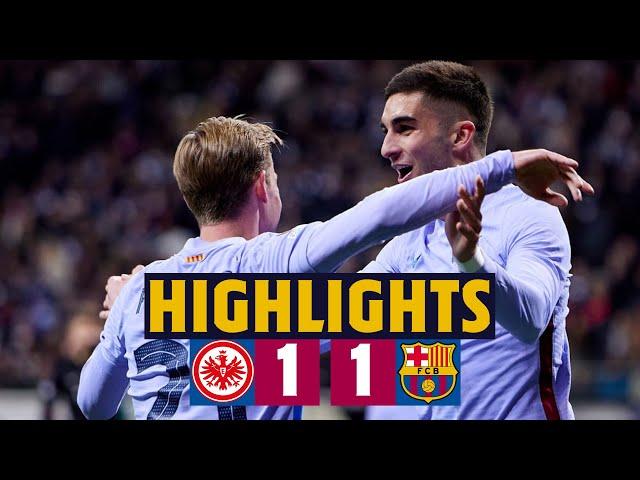 EINTRACHT FRANKFURT 1 -  1 BARÇA I HIGHLIGHTS UEFA EUROPA LEAGUE 