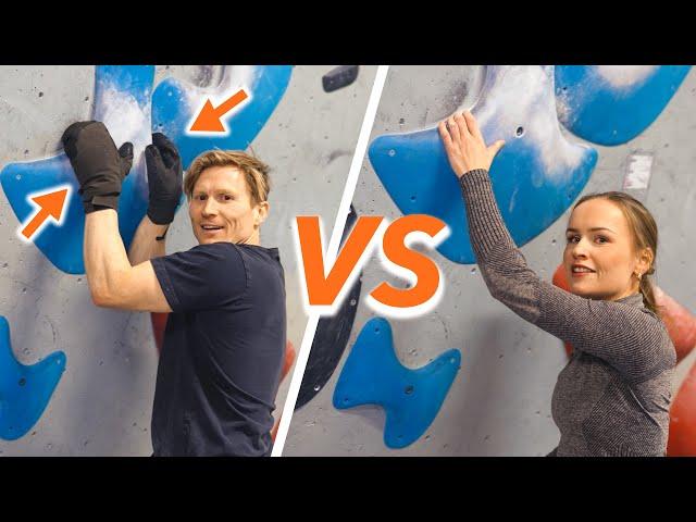 Climbing in Rental shoes & Gloves  - CHALLENGE