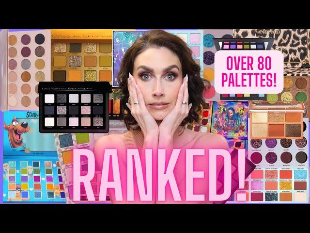 RANKING ALL OF THE PALETTES I TRIED IN 2023 FROM WORST TO BEST! | Eyeshadow Palette Ranking