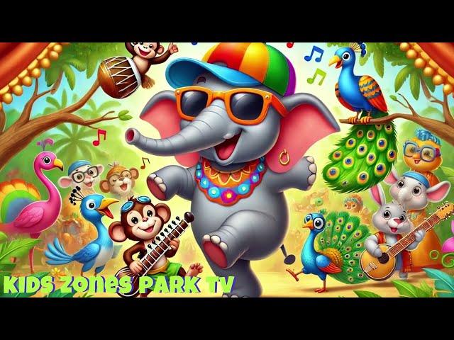 Ek Mota Hathi | एक मोटा हाथी |Hindi Rhyme For Children l Hindi Rhymes For Kids @Kidszonesofparktv