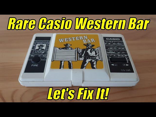 RARE Vintage Casio Western Bar handheld game repair