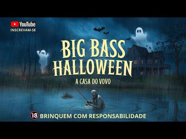 O vovô pescou um peixe de x10kg na lagoa assombrada do Halloween, junto com um zumbi .