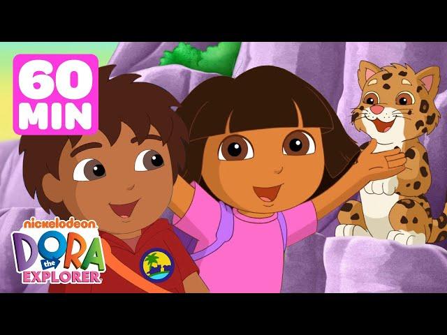 Dora & Diego's Daring Animal Rescues!  1 Hour | Dora the Explorer | Dora & Friends