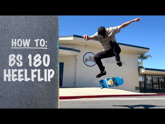 How To BACKSIDE 180 HEELFLIP | Backside 180 Heelflip Tutorial
