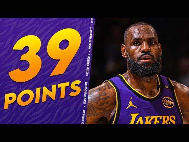 39-Year-Old LeBron James Drops 39 Points vs Grizzlies! 