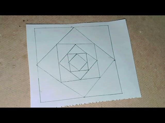 drawing an optical illusions. drawing illusions with pencil. very very easy 3D drawing..