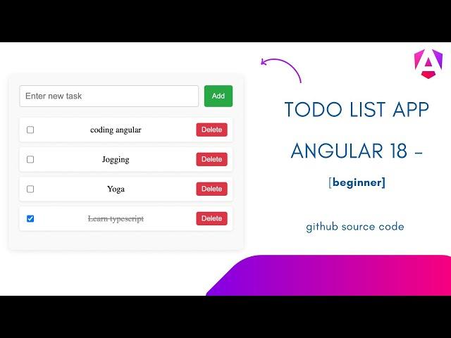 Build Todo App in Angular 18 - Easy Tutorial