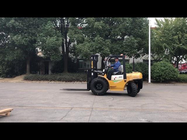 2WD rough terrain forklift with ISUZU 4JG2 engine