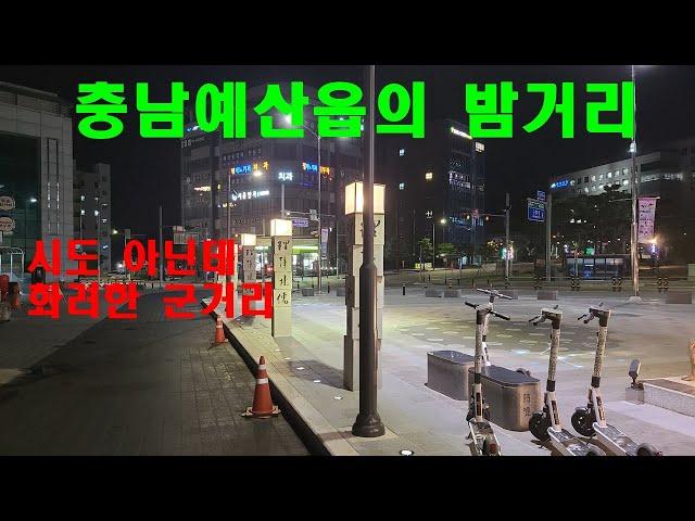 충남 예산군 예산읍내의 밤거리 ㅣ도시를 뺨치는 화려한 군의거리 ㅣ