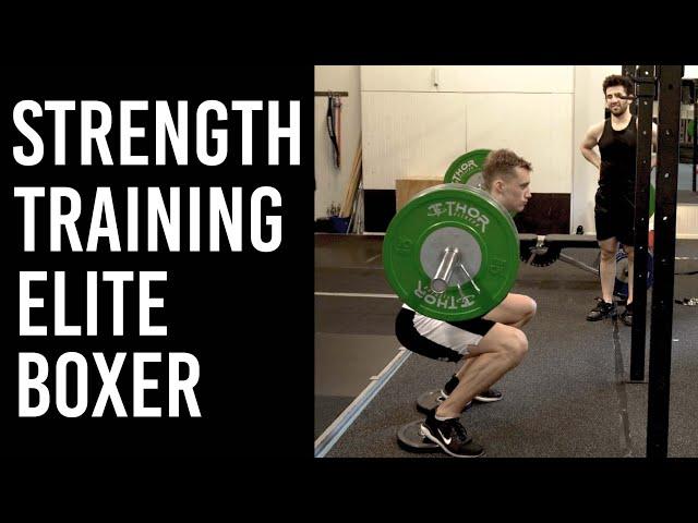 Strength Training With Elite Boxer