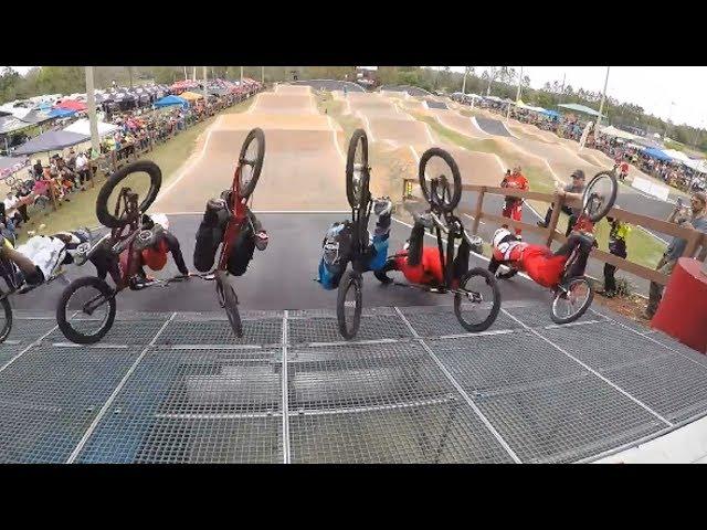 Elite Men BMX Gate FAIL! Everyone Crashes!