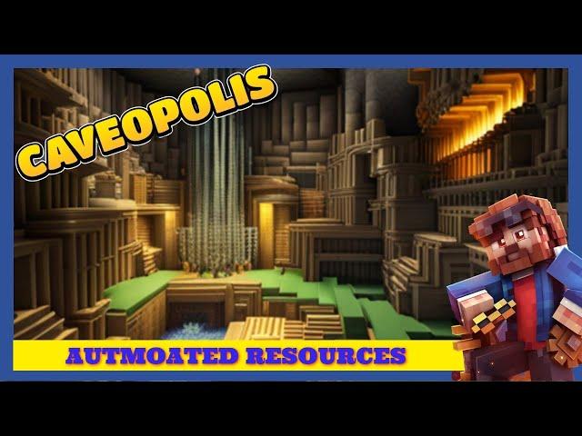 Basic Resource Generation | Ep.5 | Minecraft Caveopolis [1.18.2 Questing StoneBlock]