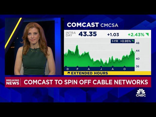 Comcast setting up spinoff to be able to make meaningful acquisitions