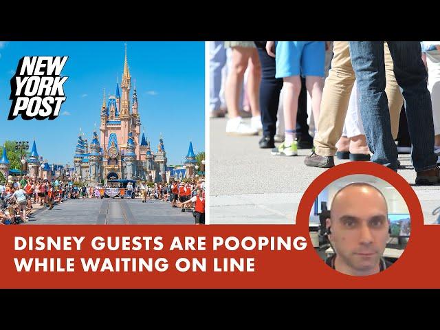 Disney theme park guests are now pooping while waiting on line for rides