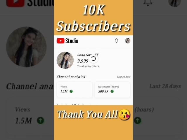 Thank You For 10K Subscriber Complate || #shorts #10ksubscribe #viral #youtube