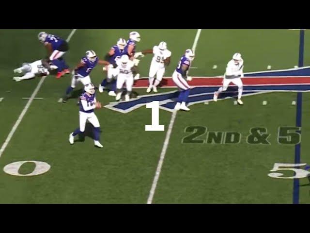 The triple pump fake by Josh Allen