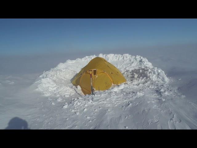 Windy day at Camp 20, West Antarctica