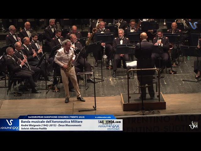 EURSAX 2024: Alfonso Padilla & Banda dell'Aeronautica Militare plays Deux Mouvements by A. Waignein