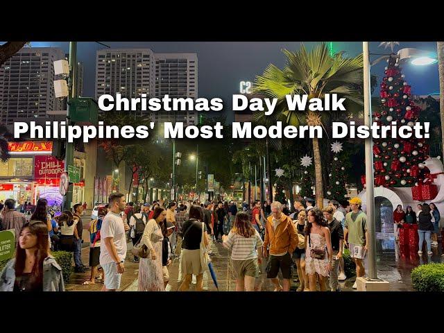 Philippines BGC on a Rainy Christmas Day | Metro Manila’s Most Modern City at Its Best! (Dec 25)