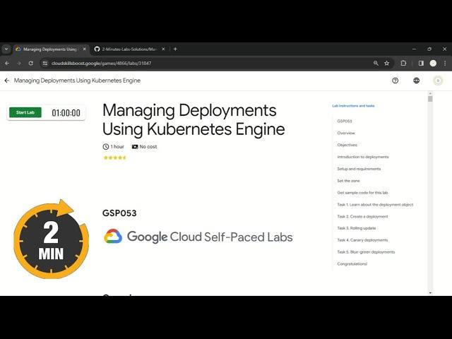 Managing Deployments Using Kubernetes Engine | #qwiklabs | #GSP053