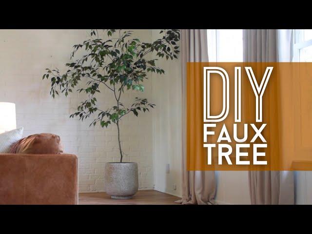 DIY Faux Tree // Easy decor idea with high impact