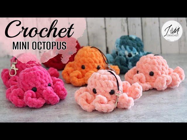 SUPER CUTE & EASY  Crochet mini octopus tutorial *NO SEW* Crochet Amigurumi, MINI OCTO #plushies