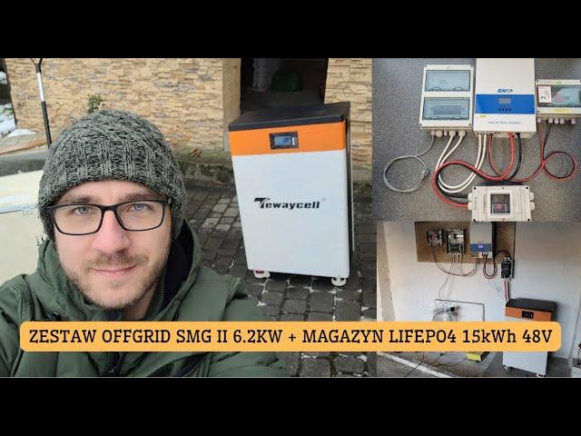 Test zestawu OFFGRID SMG II 6.2kW + magazyn LiFePo4 TEWAYCELL 15kWh 48V. Już teraz możesz zamówić!