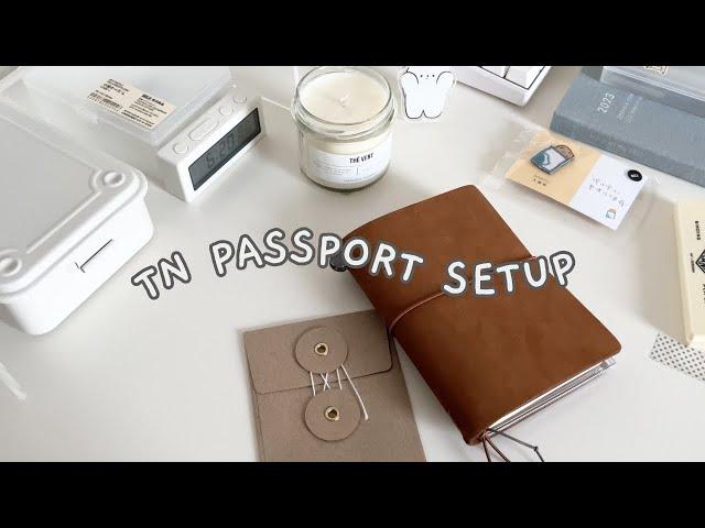 traveler's notebook passport setup ️ travel diary ️