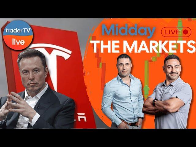 Tesla  +4% on Musk Focus  Trump EU Tariff Delay | May 27LIVE Trading